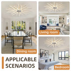 114cm dimmable reversible ceiling fan with LED lights and remote control by TheChandelierCo, shown with blades and integrated lighting.