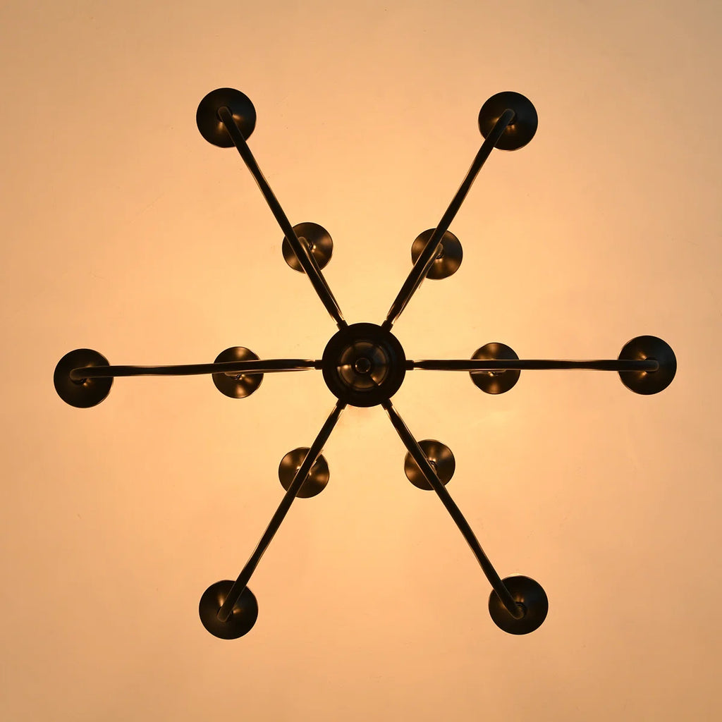 12-Light Dimmable Candle Style Chandelier