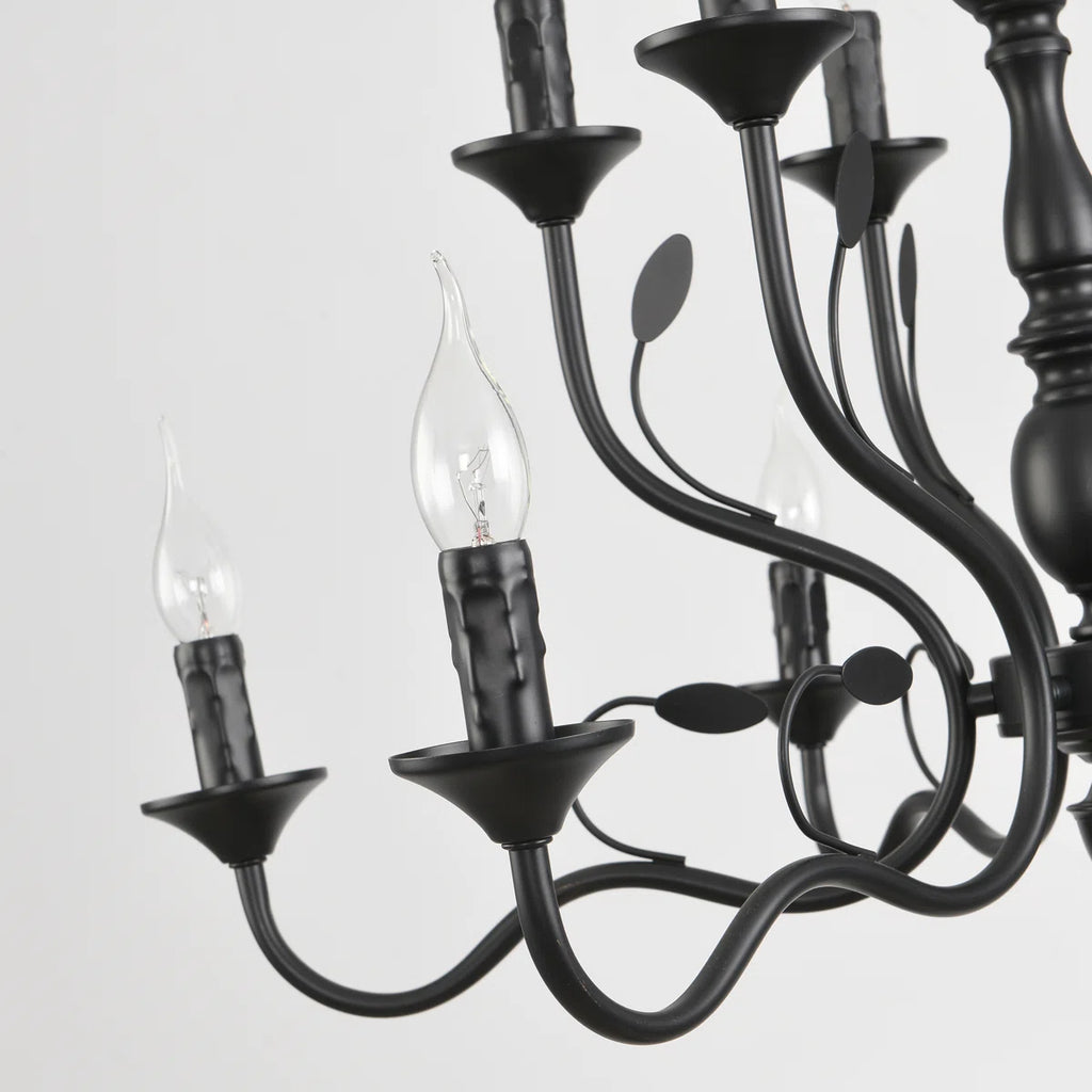 12-Light Dimmable Candle Style Chandelier