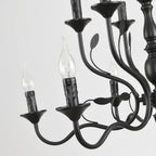 12-Light Dimmable Candle Style Chandelier