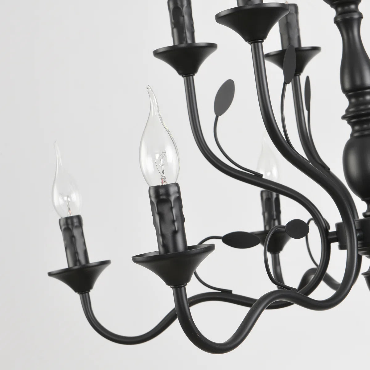 12-Light Dimmable Candle Style Chandelier