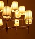 Chandelier, Antiqued Brass, Large