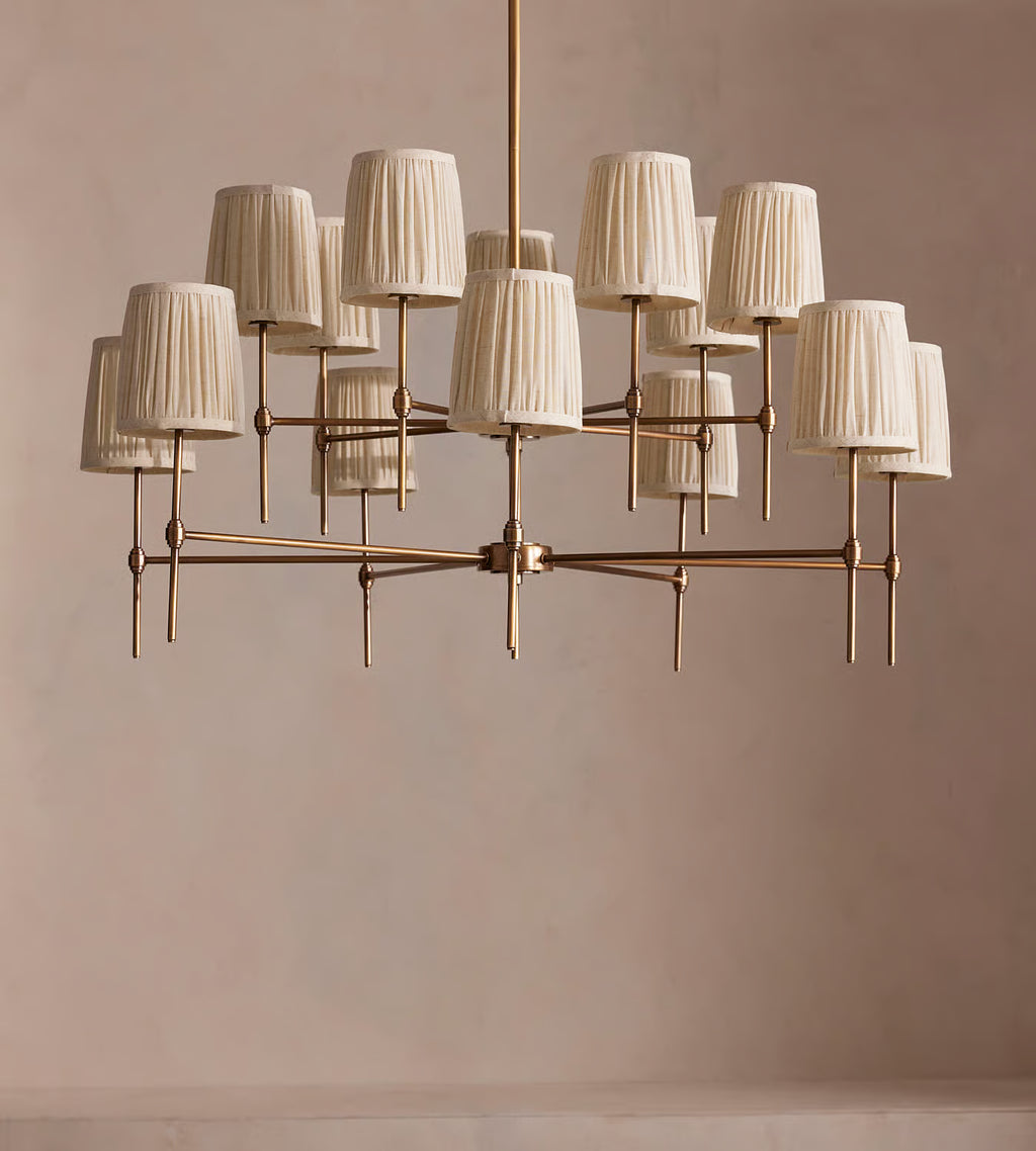 Chandelier, Antiqued Brass, Large