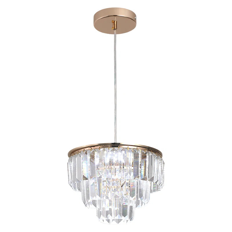 Elegant Light Crystal LED Chandelier by TheChandelierCo featuring sparkling crystal accents and modern lighting design.