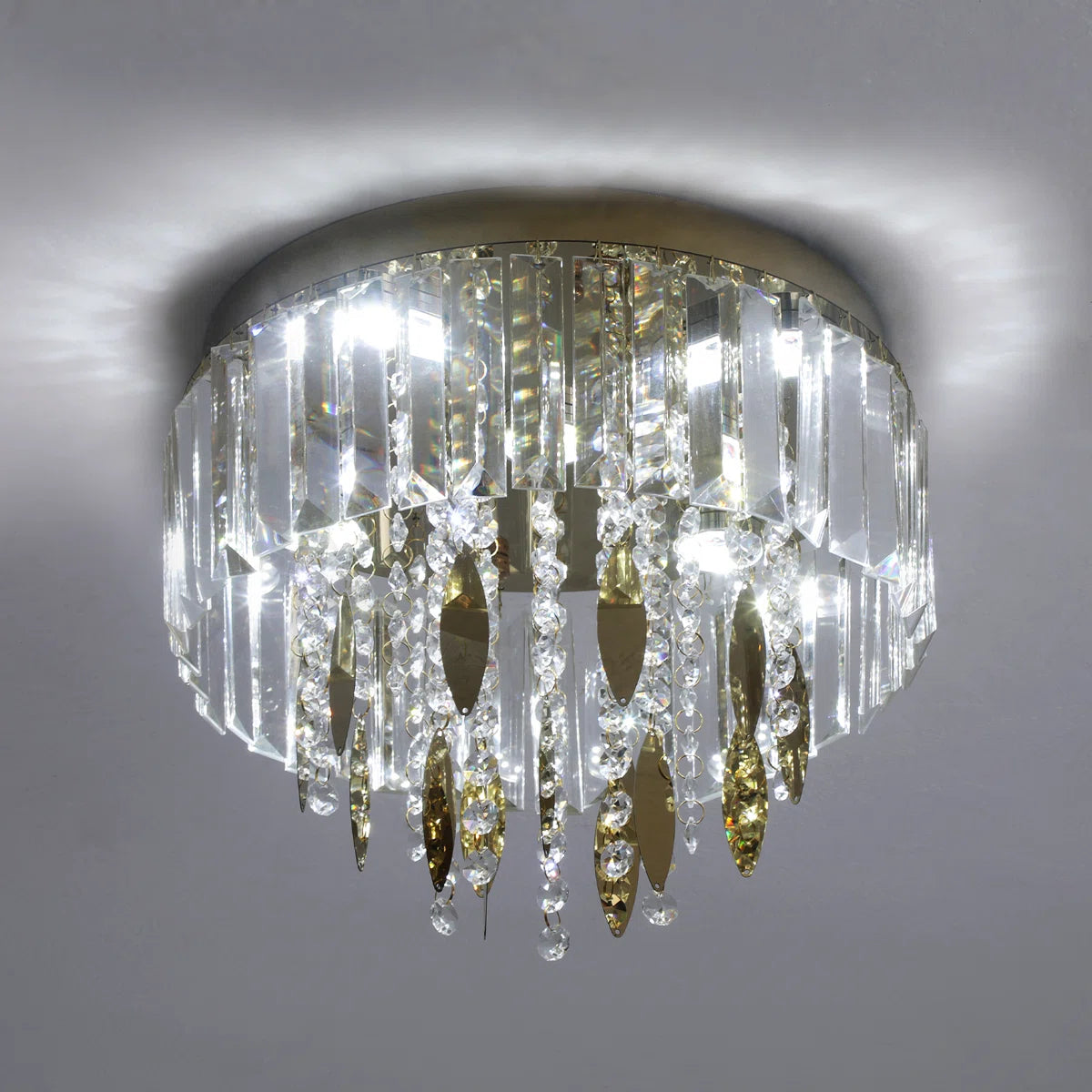 1 - Light Crystal LED Chandelier