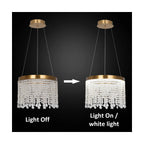 1 - Light Crystal LED Chandelier