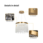 1 - Light Crystal LED Chandelier
