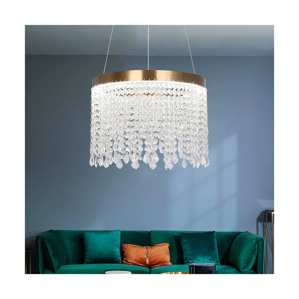 1 - Light Crystal LED Chandelier