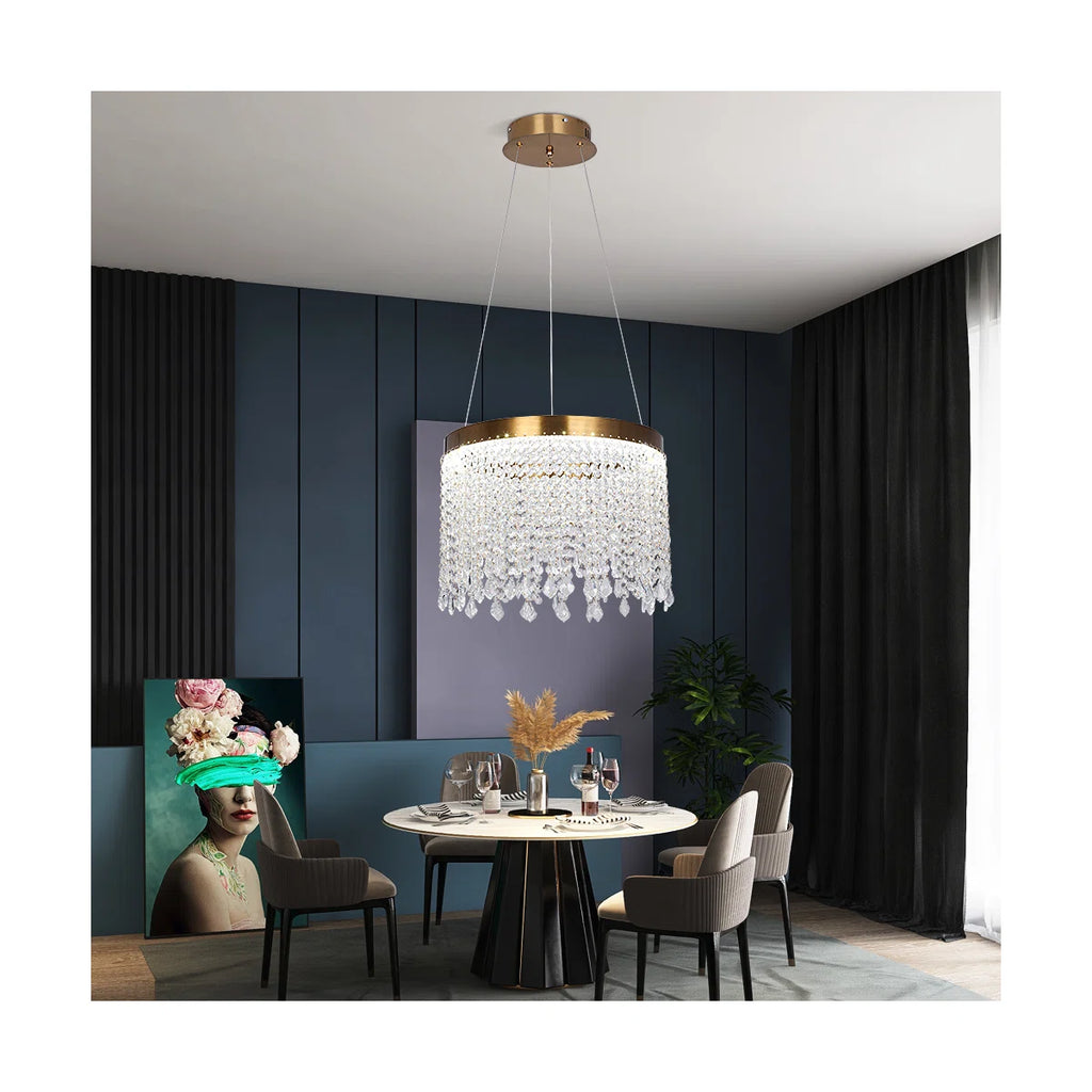 1 - Light Crystal LED Chandelier