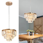 Elegant Light Crystal LED Chandelier by TheChandelierCo with shimmering crystal details and modern lighting design.