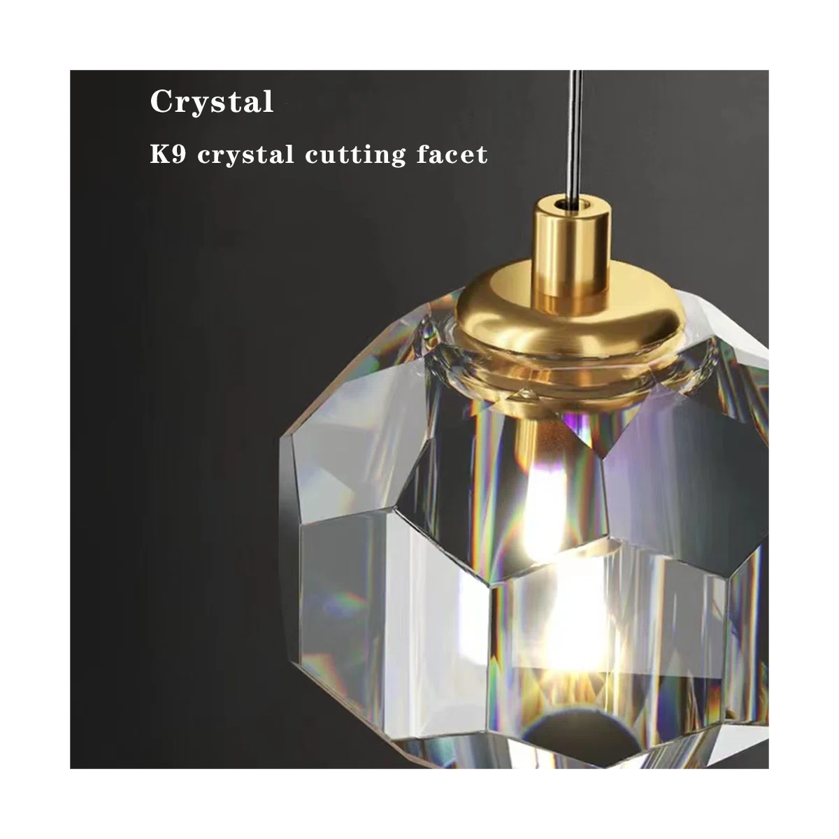 2 - Light Sphere Chandelier Ceiling Light With Glass Accents