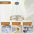 Three-light unique LED chandelier by TheChandelierCo featuring modern, statement-style lighting with sleek design.