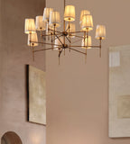 Chandelier, Antiqued Brass, Large