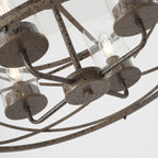 4 - Light Dimmable Farmhouse Unique Design Adjustable Chandelier