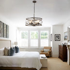 4 - Light Dimmable Farmhouse Unique Design Adjustable Chandelier