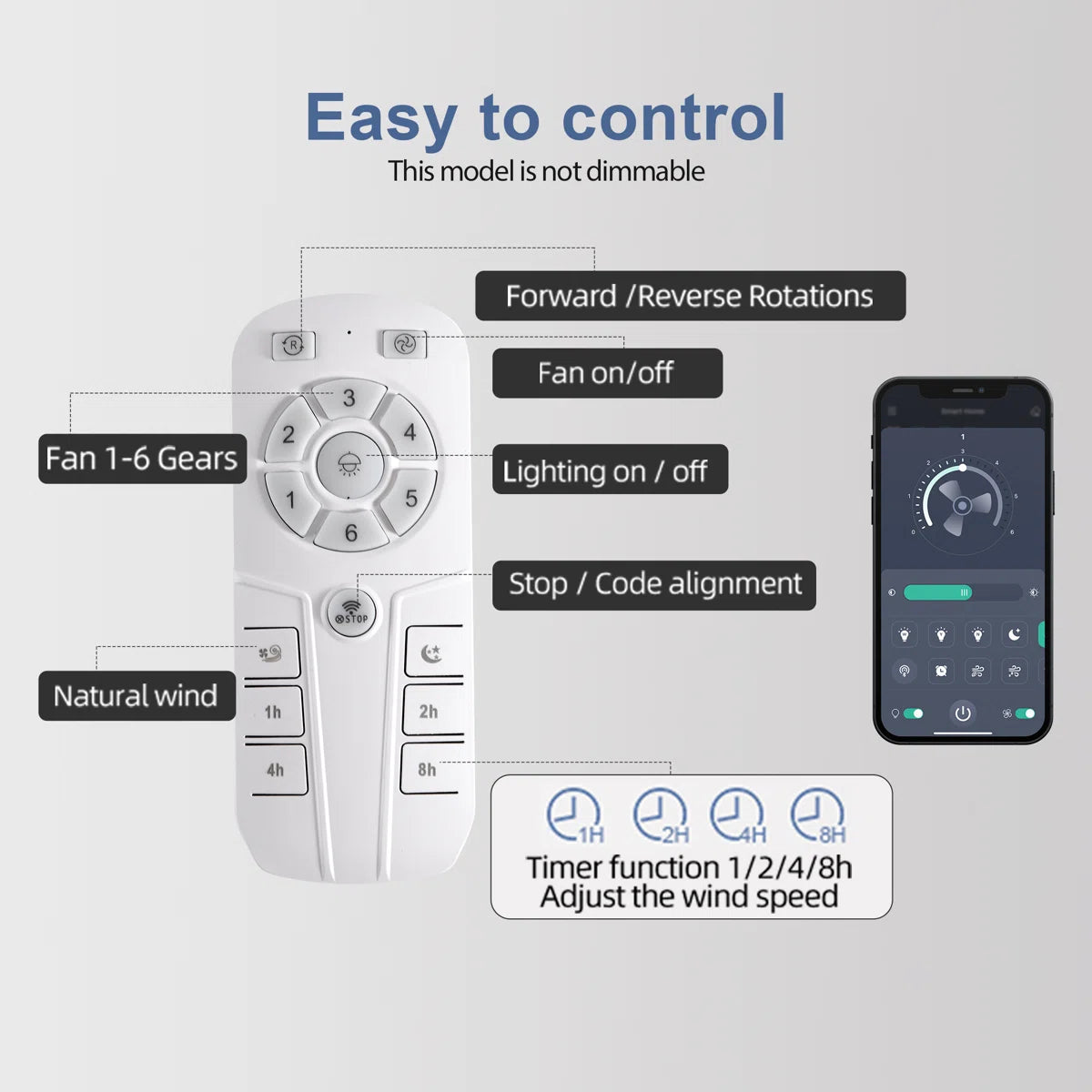 TheChandelierCo 50cm 7-blade crystal ceiling fan with light kit, remote control, and app for modern living room decor.