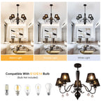 5 - Light Dimmable Classic / Traditional Crystal Chandelier