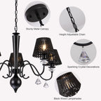 5 - Light Dimmable Classic / Traditional Crystal Chandelier