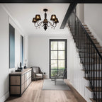 5 - Light Dimmable Classic / Traditional Crystal Chandelier