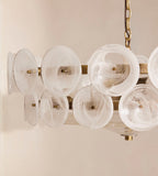 Lorenzo Chandelier, Milky Glass