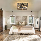 7-blade 50cm ceiling fan with remote control and light kit from TheChandelierCo, featuring modern design and adjustable lighting.