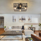 7-blade 50cm ceiling fan by TheChandelierCo with remote control and integrated light kit, ideal for modern indoor spaces.