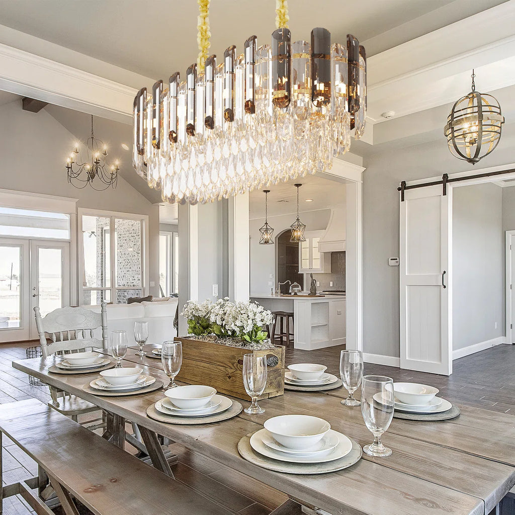 6-Light Crystal Chandelier