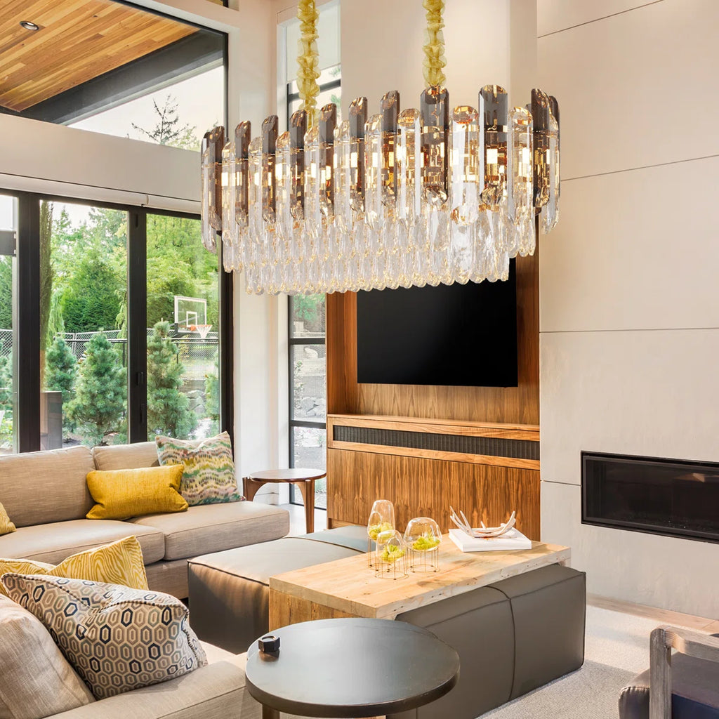 6-Light Crystal Chandelier