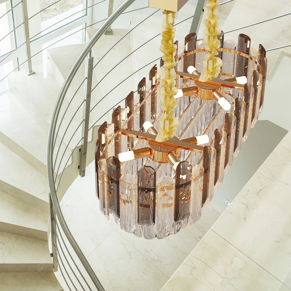 6-Light Crystal Chandelier