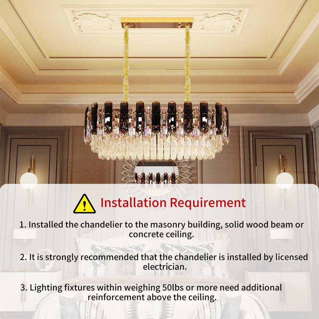 6-Light Crystal Chandelier