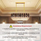 6-Light Crystal Chandelier
