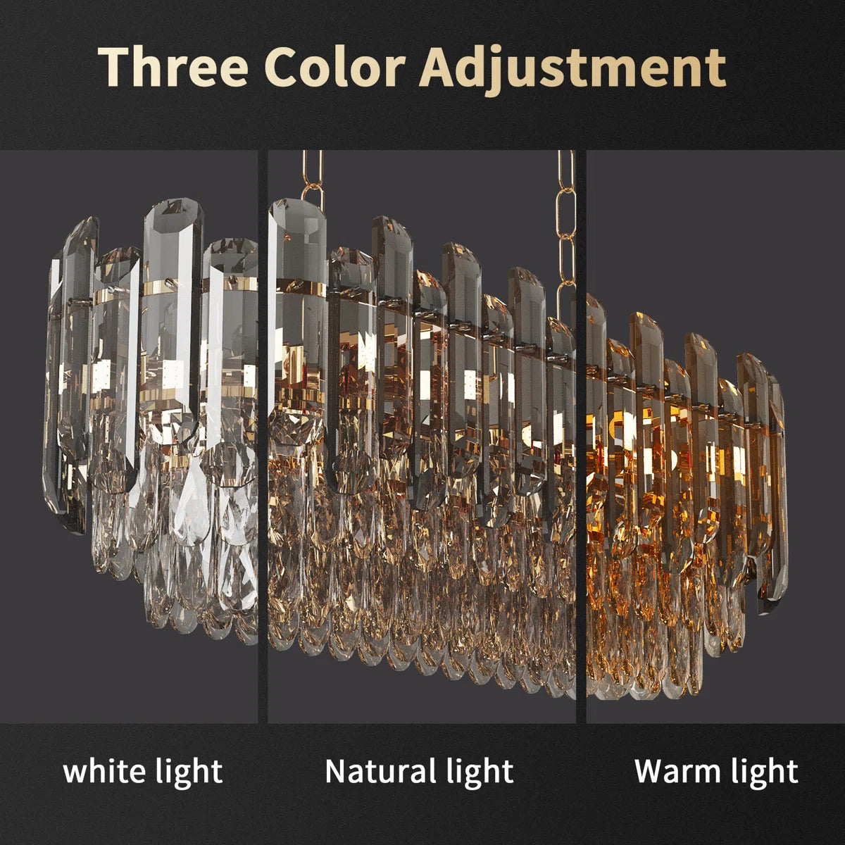 6-Light Crystal Chandelier