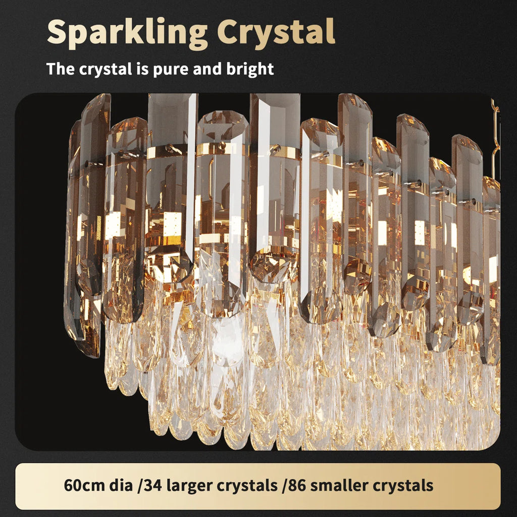 6-Light Crystal Chandelier