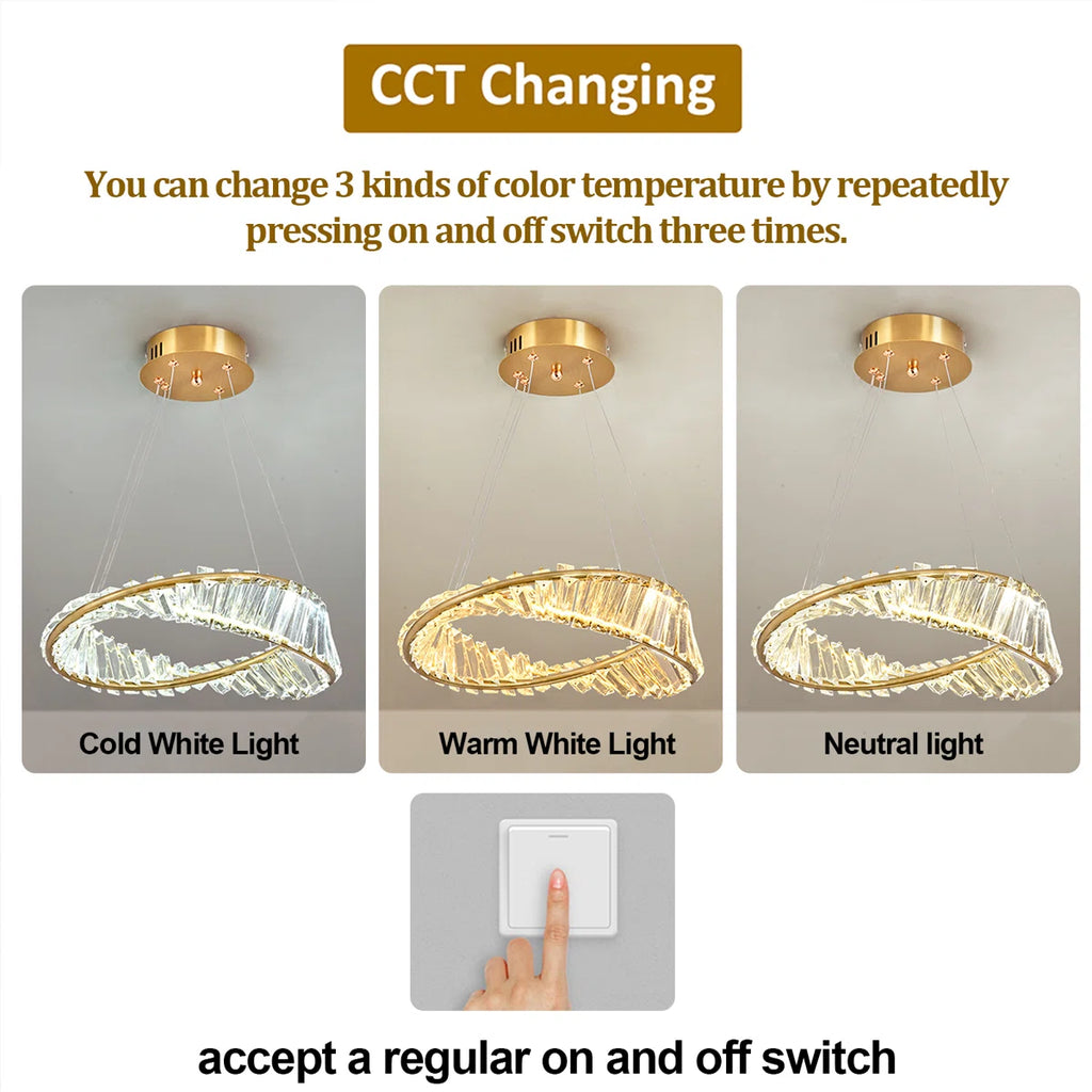 1 - Light LED Chandelier