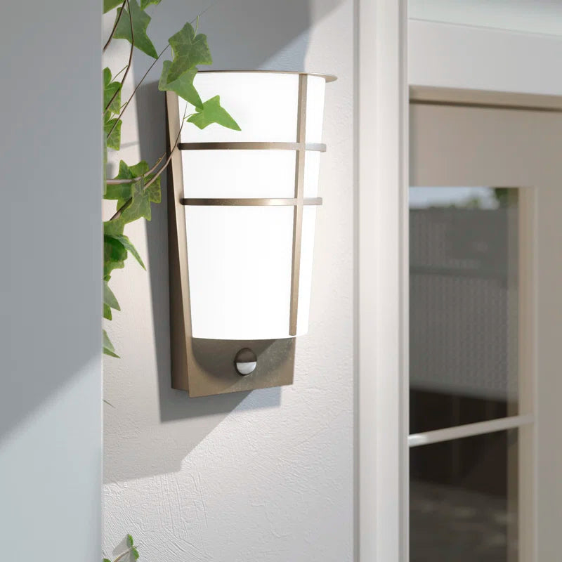 Aliza 2 Bulb Integrated LED outdoor flush mount light fixture by TheChandelierCo, with a sleek modern design and durable finish.
