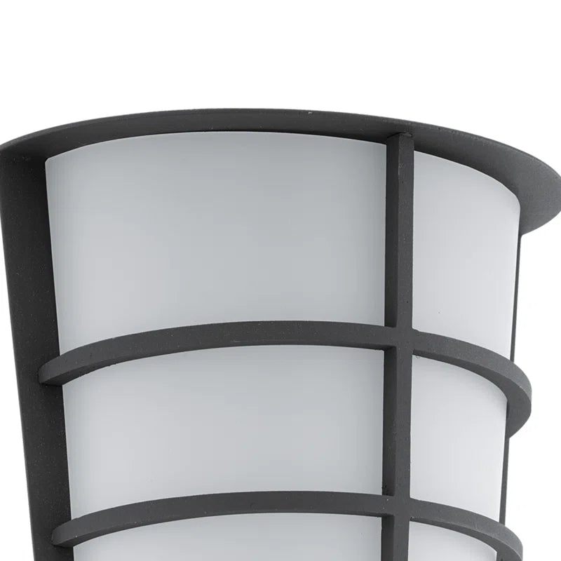 Aliza 2 Bulb Integrated LED outdoor flush mount light by TheChandelierCo showing sleek white fixture with dual bulbs.