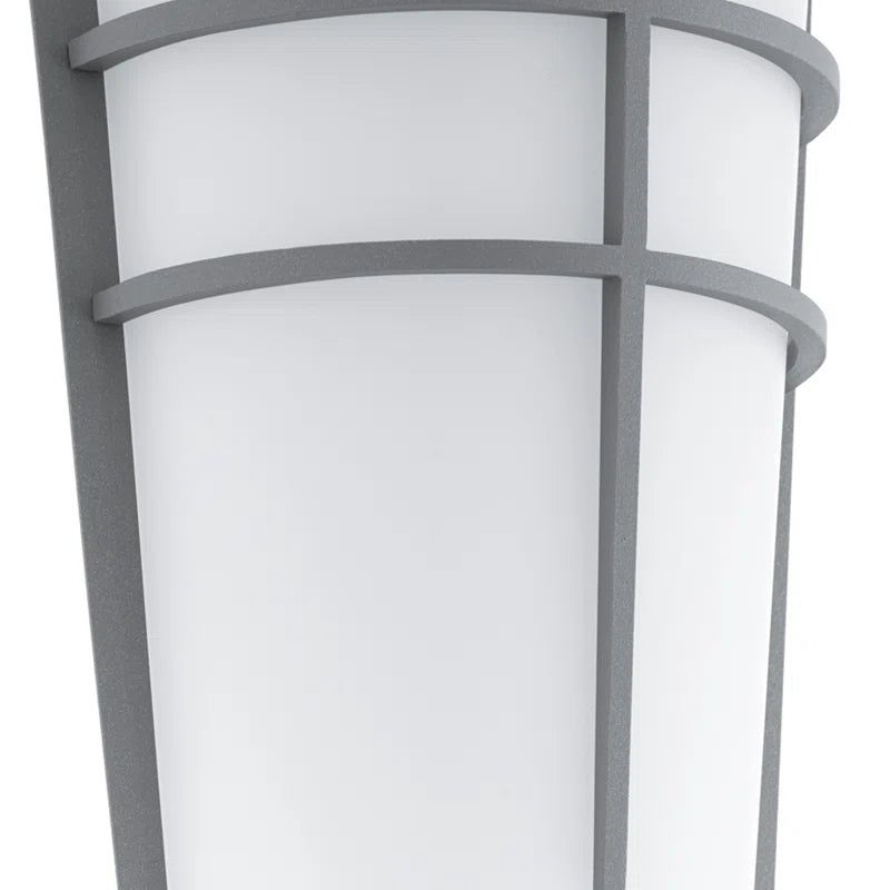 Aliza 2 Bulb Integrated LED outdoor flush mount light in a sleek modern design, suitable for exterior ceilings.