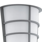 Aliza 2 Bulb Integrated LED outdoor flush mount light by TheChandelierCo, white fixture with sleek modern design.