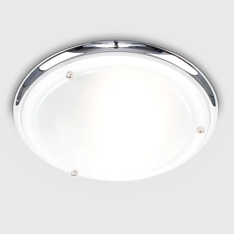 Altieri Glass Flush Mount ceiling light fixture by TheChandelierCo featuring clear glass shade and modern design.