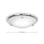 Altieri glass flush mount ceiling light fixture by TheChandelierCo featuring a sleek, modern design with clear glass shades.