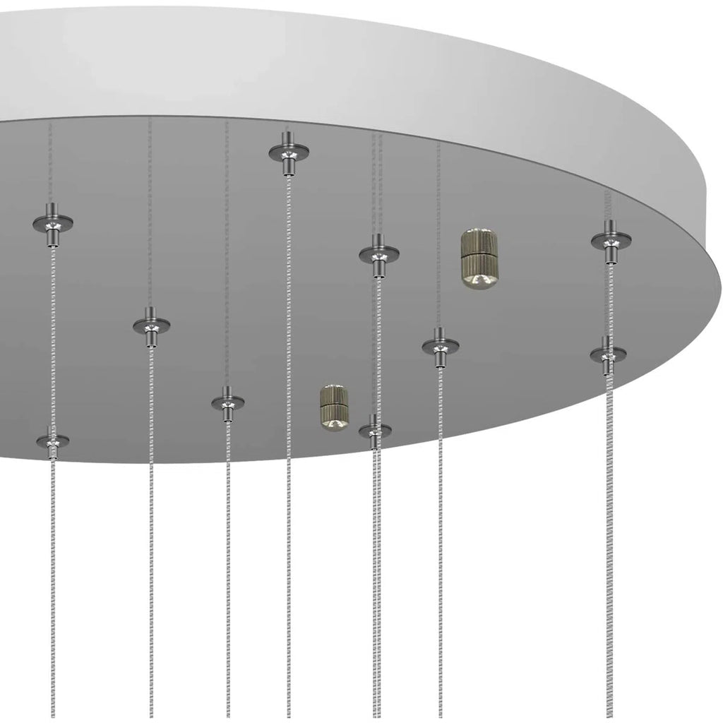 Light silver cluster pendant from the Amice 15 collection by TheChandelierCo, featuring a delicate jewelry design.