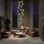 Light silver cluster pendant from the Amice 15 collection by TheChandelierCo, featuring a delicate hanging design.
