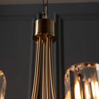 5 - Light Waggon Wheel Chandelier
