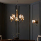 5 - Light Waggon Wheel Chandelier