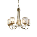 5 - Light Waggon Wheel Chandelier
