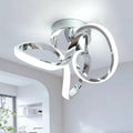 Angstrom 1 geometric LED flush mount light by TheChandelierCo, 28cm diameter, modern and unique statement lighting fixture.