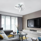 Geometric LED flush mount light fixture, 28cm Angstrom 1 model by TheChandelierCo, featuring a modern unique design.