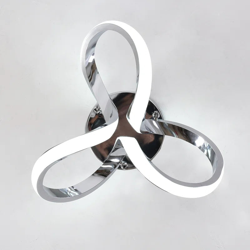 Angstrom 1 geometric LED flush mount light by TheChandelierCo, 28cm diameter, modern and unique geometric design.