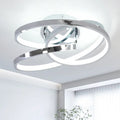 Geometric LED semi-flush mount light fixture from TheChandelierCo, 30cm diameter, modern unique design, statement lighting for ceilings.