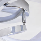 Angstrom 1 LED semi-flush mount light by TheChandelierCo, 30cm geometric design, modern statement lighting fixture.